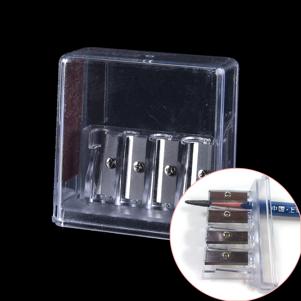 Multifunctional 4 Holes Charcoal Pencil Sharpener Long Lead Core Art Drawing Sketching Pencils Manual Sharpener Drawing Supplies