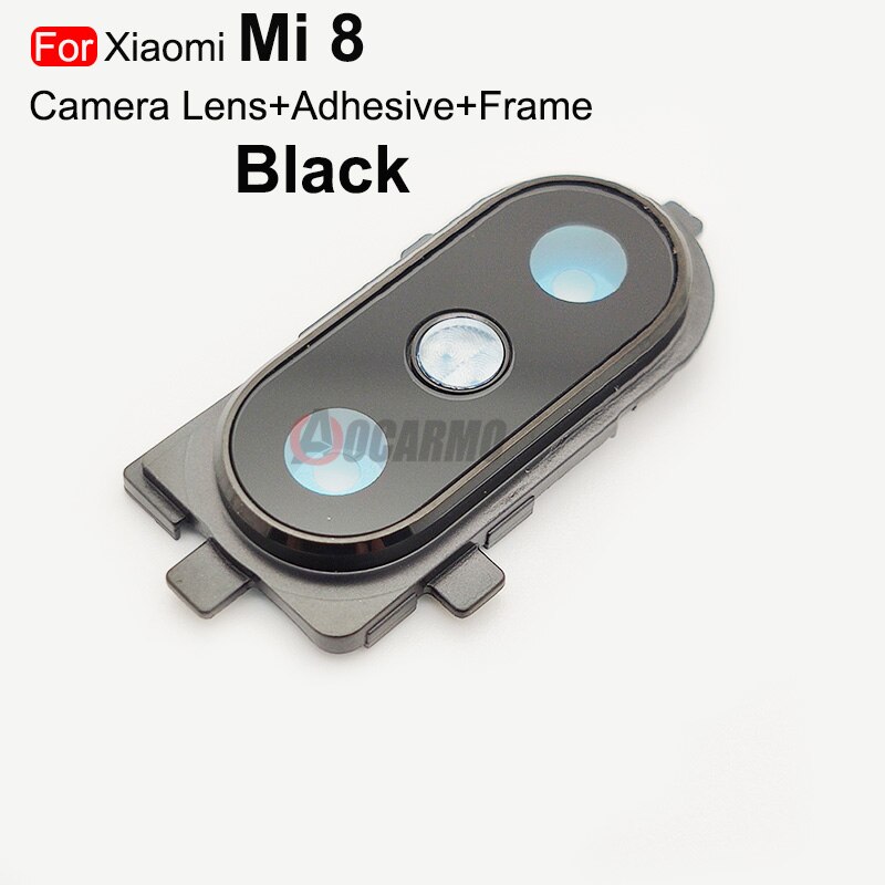 Aocarmo 20 Teile/los Für Xiaomi Mi 8 / Mi 9 SE 9se Hinten Zurück Kamera Objektiv Glas Mit Rahmen Klebstoff aufkleber Kleber