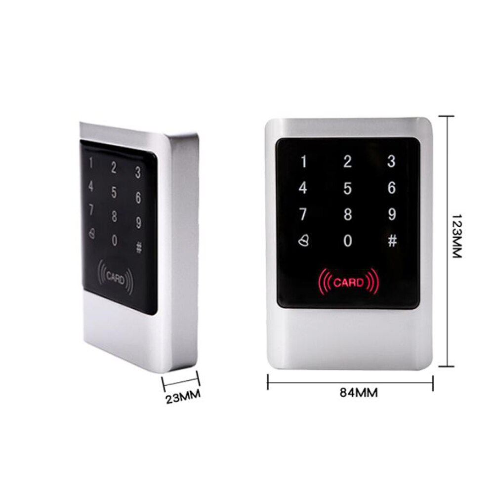 125KHz Waterproof Access Control Touch Metal Smart Keyless Lock Card Reader