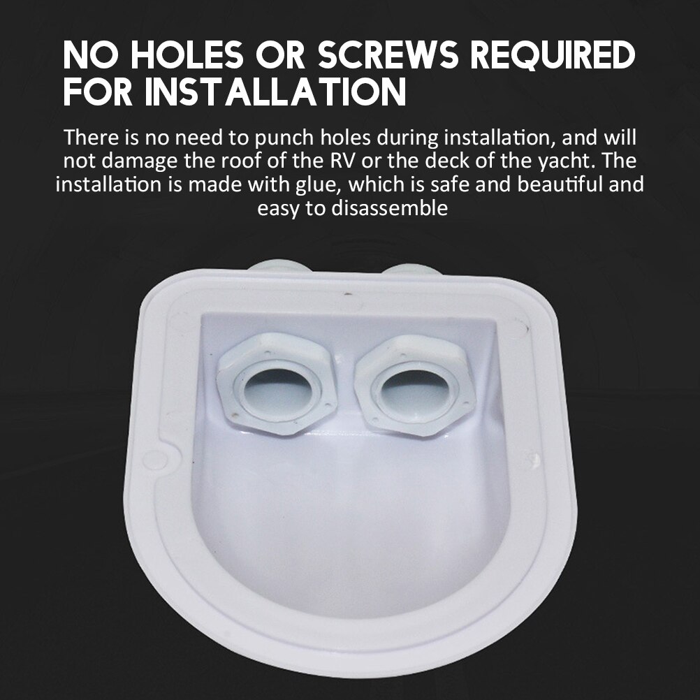 Outdoor Roof Wire Entry Gland Box Solar Panel Cable Motorhome Caravan Boat Junction Box Plastic Free Of Punch UV Resistance