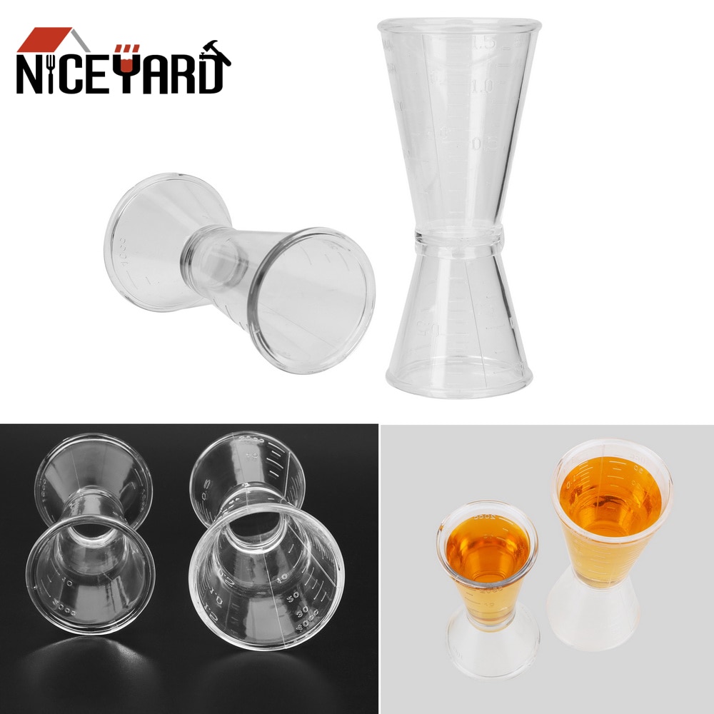 NICEYARD Cocktail Measure Cup Cocktail Shaker Jigger Measuring Cup Short Drink Measurement For Home Bar Party Kitchen Tools