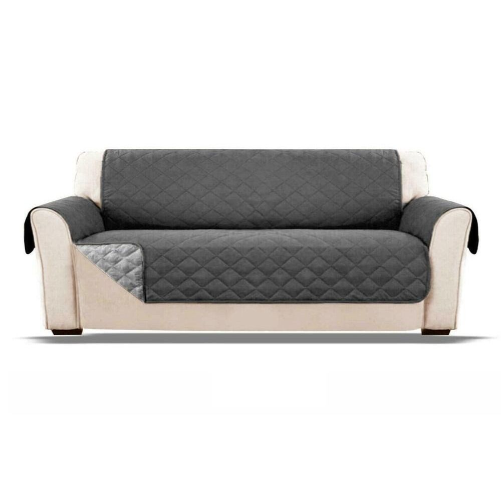 Waterproof Sofa Cover Anti-wear Couch Cover for Dog Pet Kids Recliner Armchair Furniture Slipcovers 1/2/3 Seater Protect: Field Green