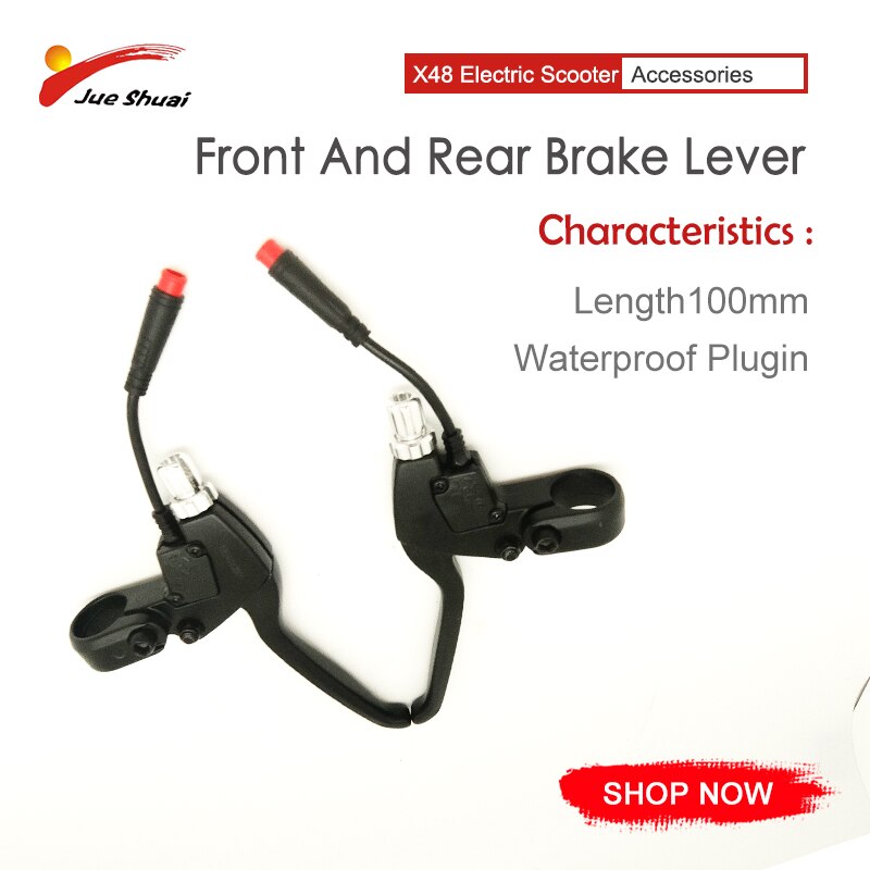 Aluminium Remhendel X48 Elektrische Bike Zwart Voor Elektrische Scooter 10 Inch Elektrische Skateboard Elektrische Fiets E Scooter