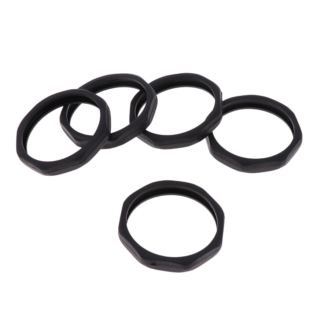 5pcs Microphone Slip Anti-Rolling Protection Ring Mic Silicone Ring Protect Microphone from Shocks Bumps and Falls