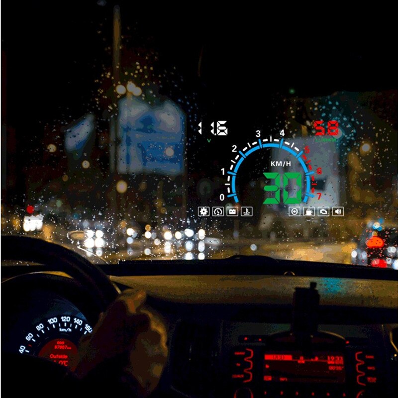 WiiYii HUD E350 car Head Up display Auto speed alarm OBD2 Windscreen Projector car electronics Data Diagnostic Tool