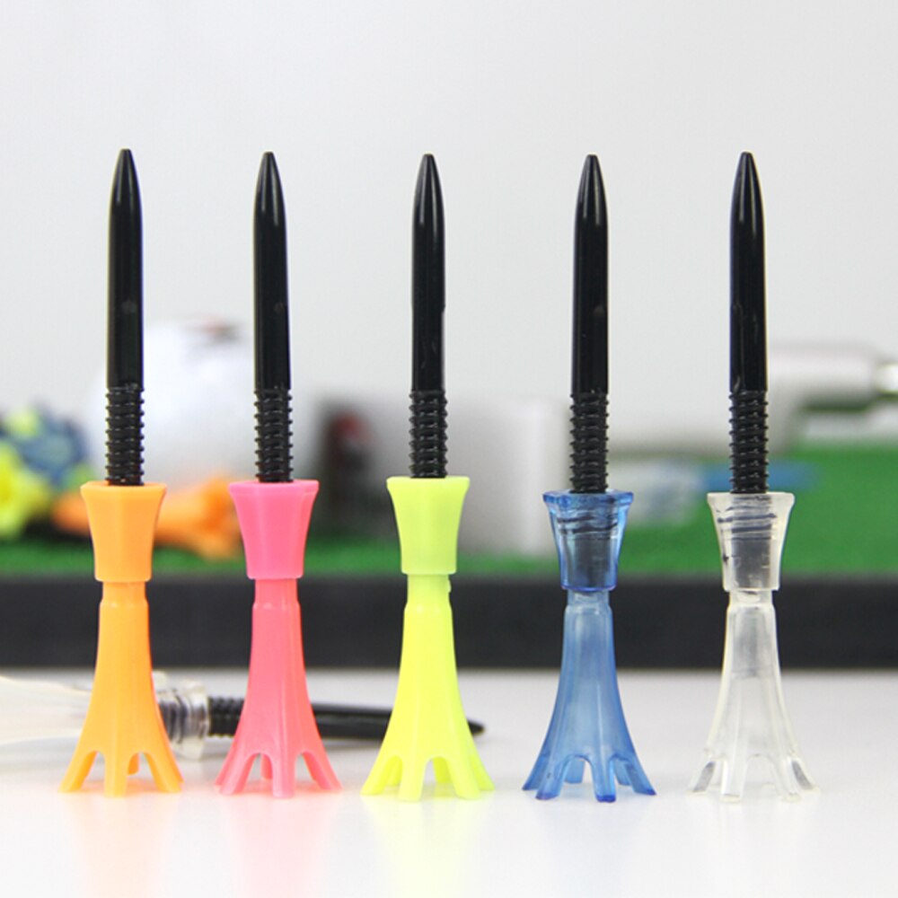 10Set Verstelbare 80Mm Training Golf Tee Bal Houder Self Staande Praktijk Anti-Vliegende Accessoires Bal Studs Tees