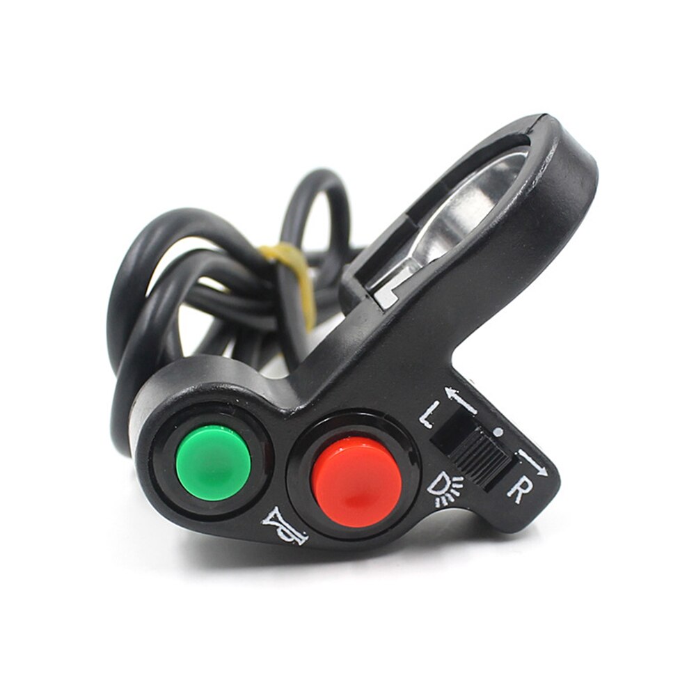 Forlygter/blinklys/horn 3 in 1 universal auto-tænd-sluk-knap motorcykel scooter snavs atv styrkontakt