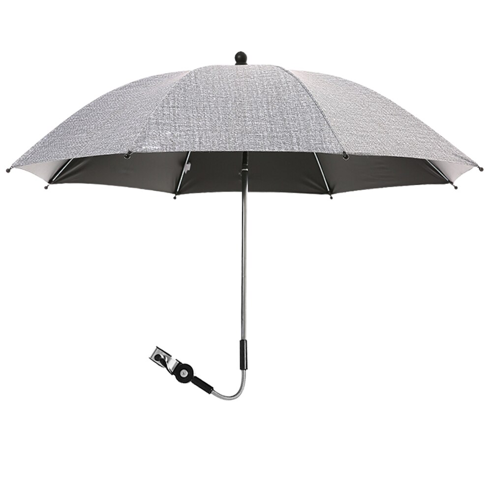 Baby Kinderwagen Regenschirm Nylon Anti-Uv Sonne Baldachin Abdeckung 360 Einstellbar Kinderwagen Regenschirme strecken Stand Halfter Kinderwagen Zubehör: 3