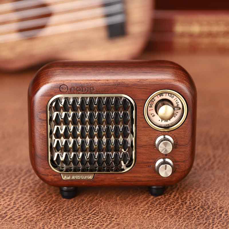 Retro Vintage Radio Bluetooth5.0 Speaker Walnut Wooden FM Radio with Old Fashioned Classic Style TF Card MP3 Player Loud Volume: 928-walnut wooden