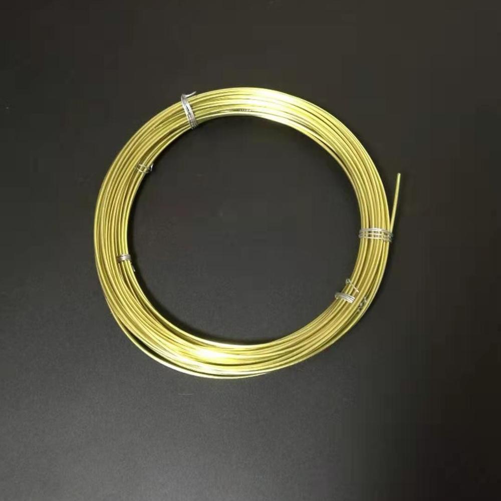10 meter  ,1.2/1.5/1.8/2 mm diameter  h65 cuzn 36 cw507l c27000 messingtråd industri diy wire