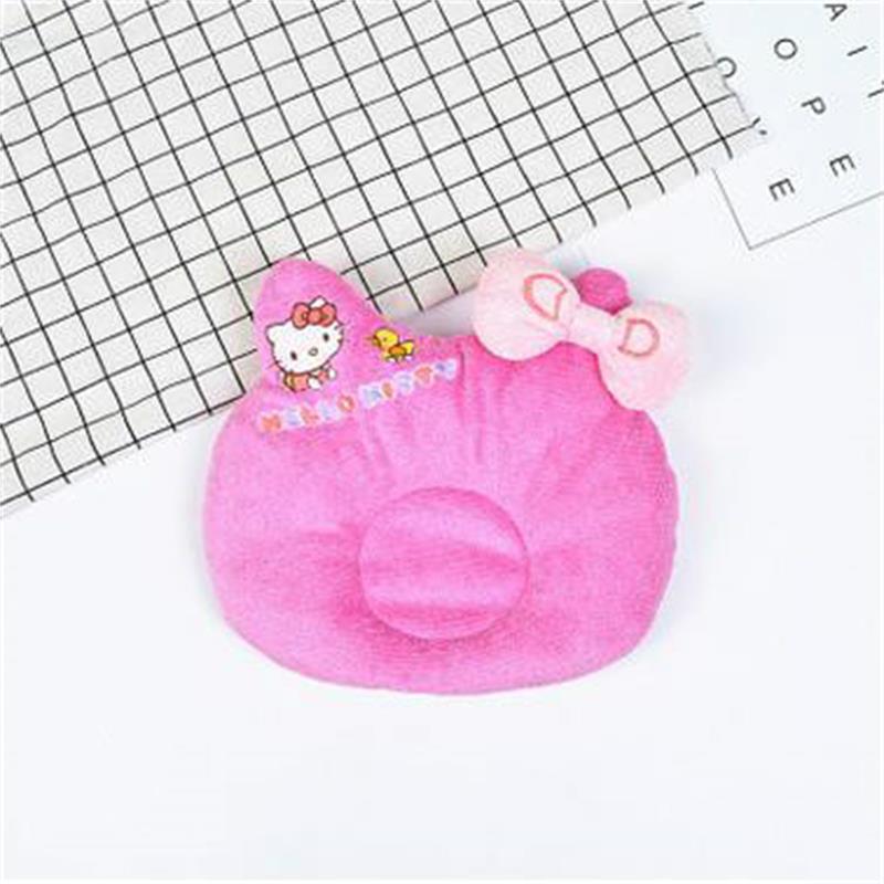 Cartoon baby styling pillow anti head newborn child correcting breastfeeding pillow: Rose red