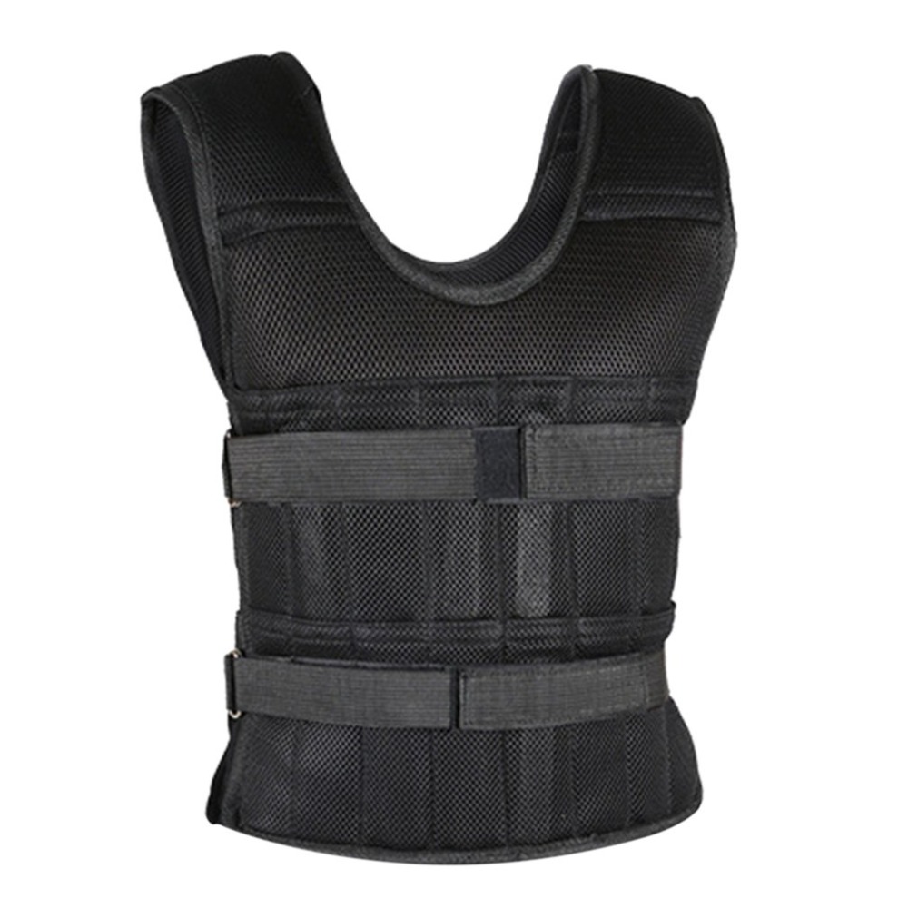 Gilet lesté de 15kg 20kg 50kg, équipement d&#39;entraînement de boxe, veste noire réglable, Swat Sanda Sparring, protection