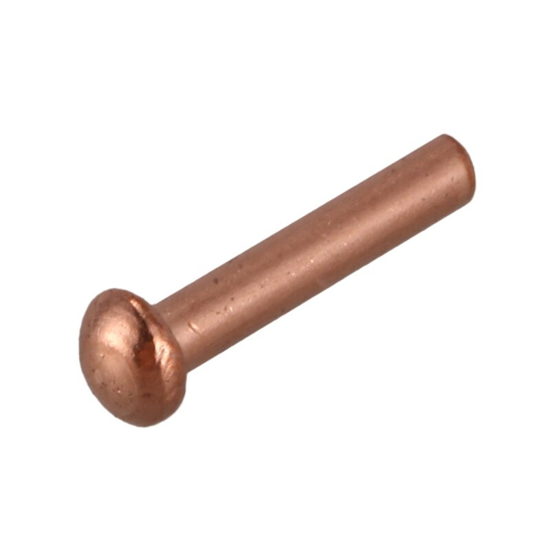 200 Stuks 5/64Inch X 25/64Inch Ronde Kop Koper Solide Klinknagels Fasteners