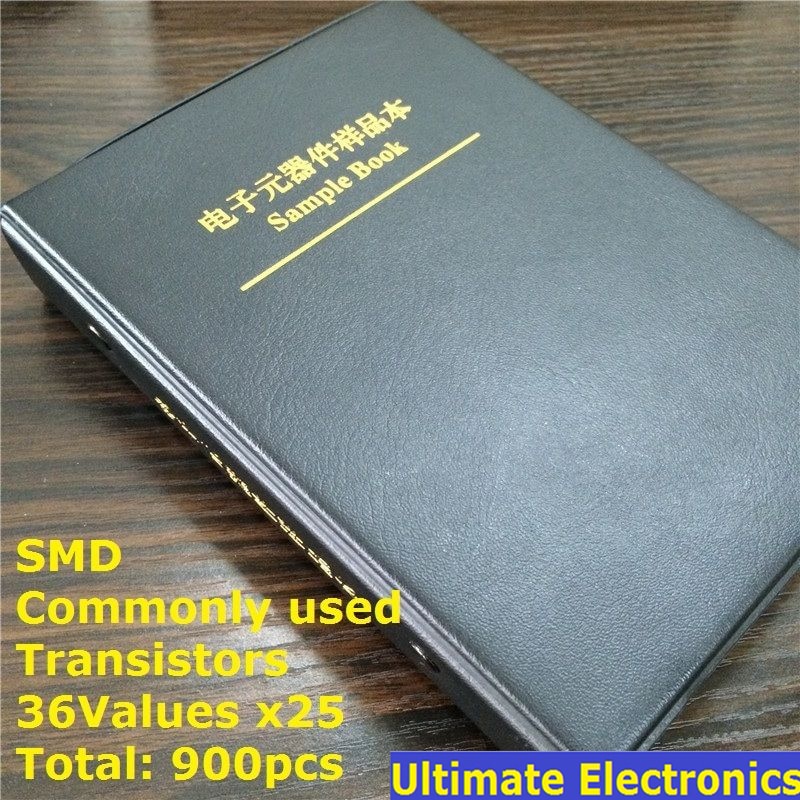 36 slags  x25 almindeligt brugte smd transistor sortimentssæt assorteret prøvebog