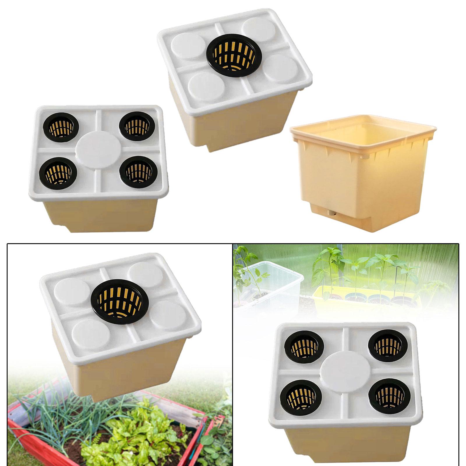 Wiadro robić hydroponiki z łokciami syfonowymi Sadzarka robić wzrostu warzyw Narzędzie robić uprawy bezglebowej robić szklarni Lekkie, wszechstronne