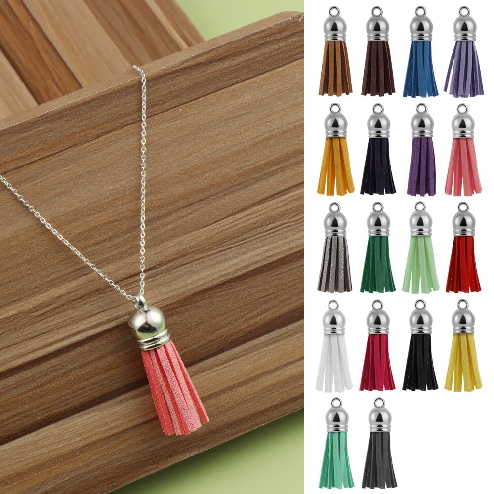 Diy leren kwastjes hanger 38mm vintage metalen kapjes leren kwastjes/sieraden accessoires/sieraden bevindingen/oorbellen accessoires
