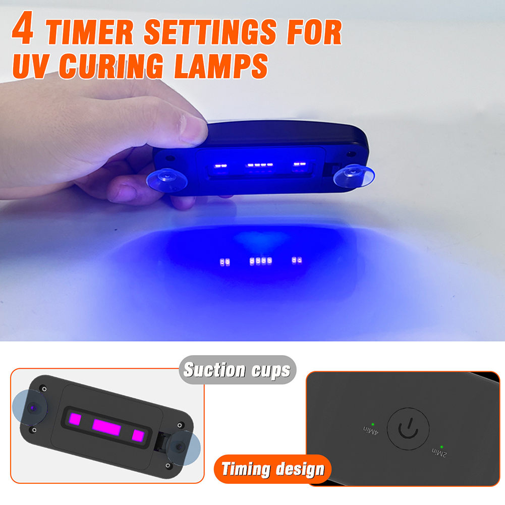 Car Windshield Repair Uv Curing Lamp Auto Glass Repair Uv Resin Curing Light For Trucks Sedans SUVs And RVs