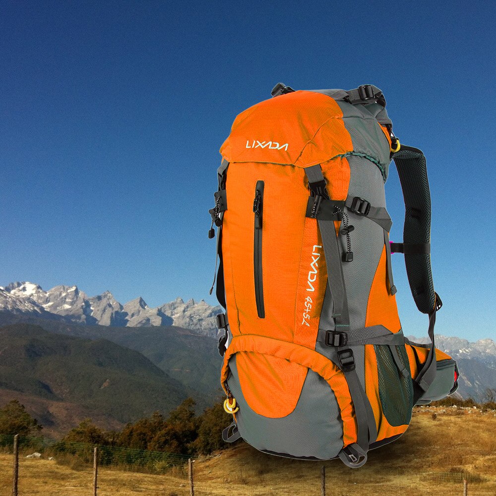 Lixada-mochila impermeable para deportes al aire libre, 50L, senderismo, Camping, viaje, montañismo, escalada