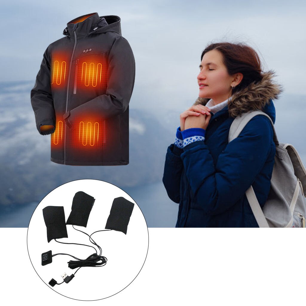 Electric Heating Pads Clothes Heating Pad Winter Heated Jacket Waist Belly Warming Mat Heater Heat Pads: 2 in 1