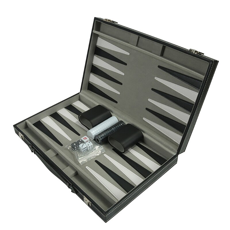 -Backgammon Set - Classic 14.75 Inch Backgammon Sets for Adults Board Game for Antique Backgammon Set Set Family Game Set