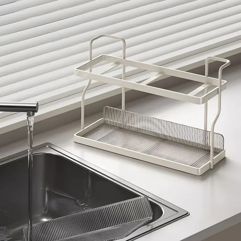 Acrylic Kitchen Spice Rack 2-Layer Countertop Organizer Versatile Storage Rack for Condiments and Herbs Home Kitchen Essentials