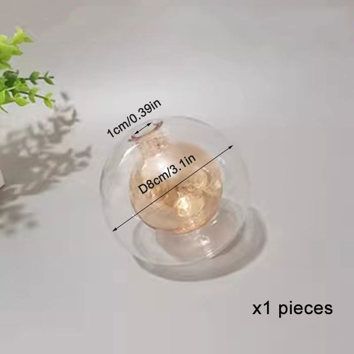 1/4/8pcs Pack 1cm opening globe G4 glass shade replacement D8cm D10cm 11mm fitter round glass lampshade cover for chandelier: Beige