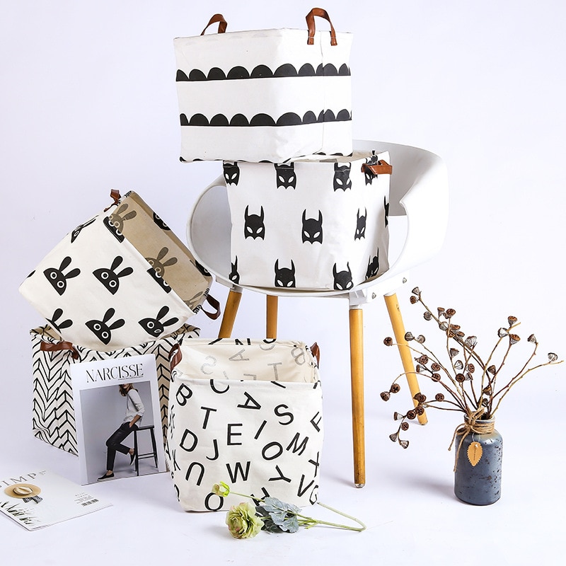 Cube boîte de rangement toile tissu panier de rangement jouet organisateur avec poignées panier pour maison bureau vêtements jouet étagère panier