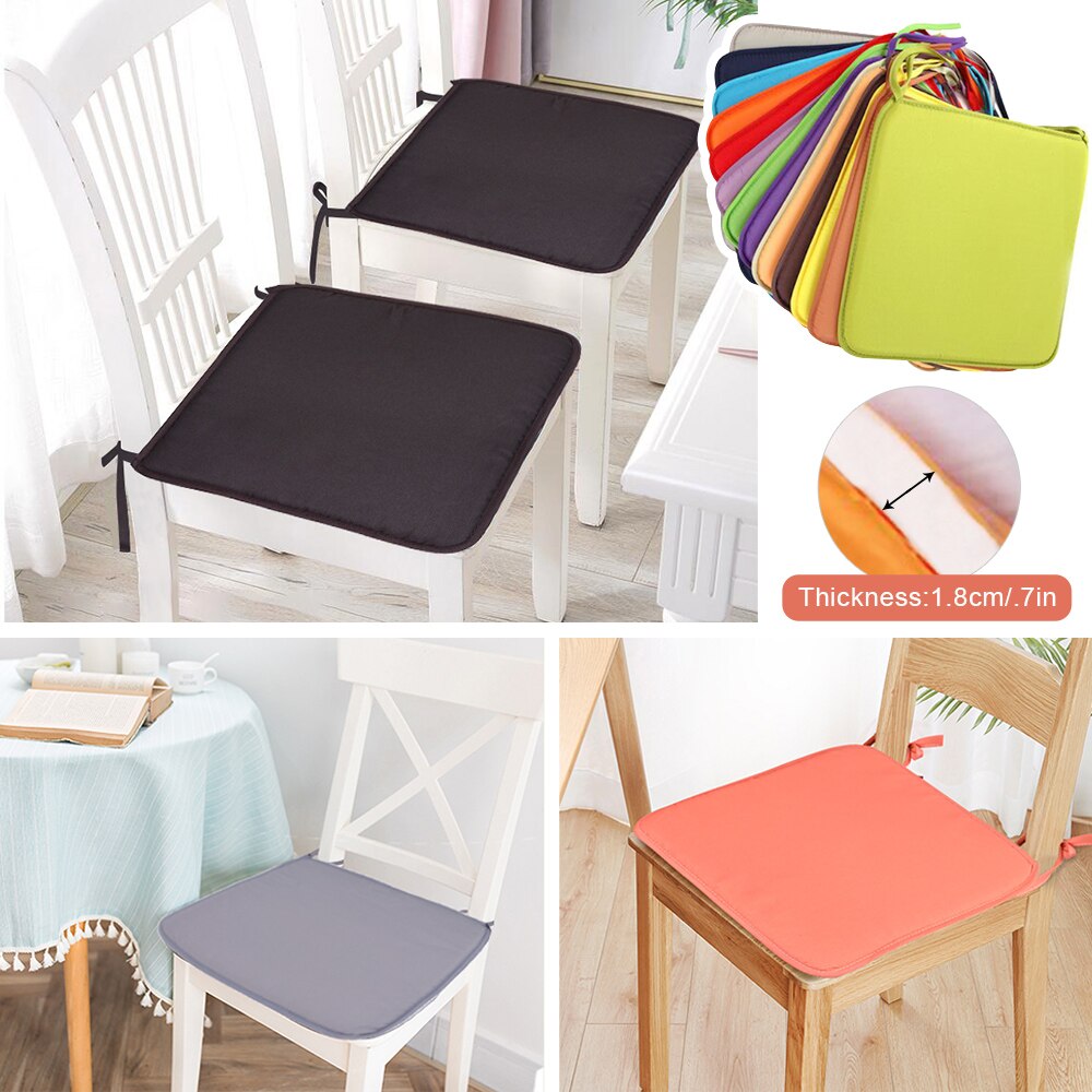 14 farben Platz Stuhl Kissen Sitz Pad 100% Baumwolle Hülse Füllung Stuhl Kissen Mit Krawatten nicht-Unterhose Dinning stuhl Pad