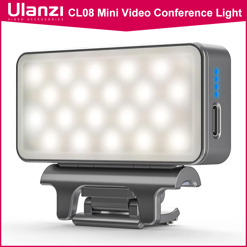 Ulanzi VIJIM CL08 Mini Video Konferenz Licht mit Klemme für MacBook Luft Profi 13 16 Makro Profi Mini iMac Webcame Video Licht