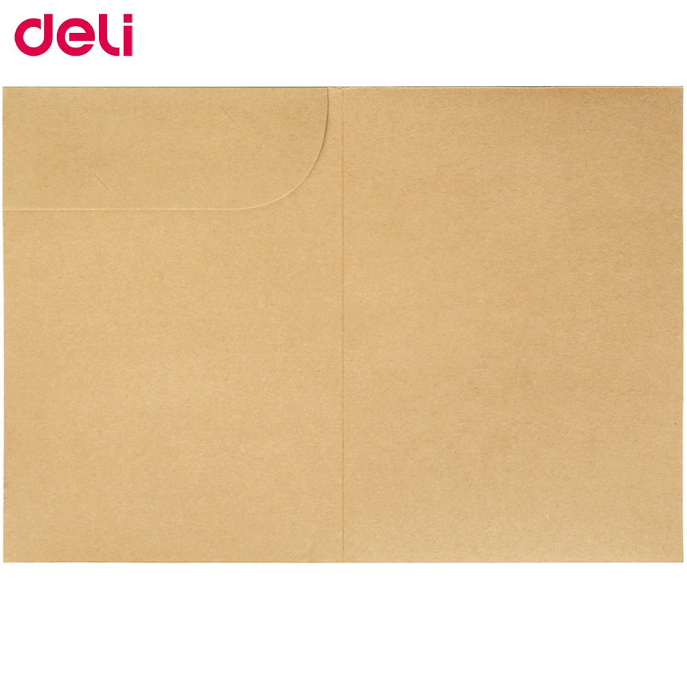 Deli kraft paper file holder A4 10pcs/set good paper protector paper folder protect important files