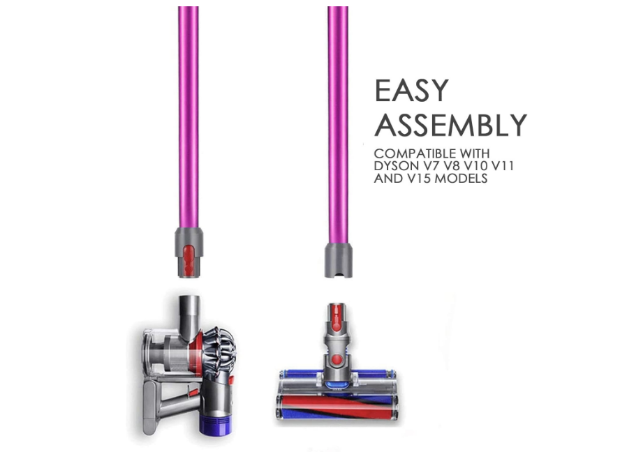 Replacement Accessories Quick Release Extension Wand for Dyson V7 V8 V10 V11 and V15 Models Cordless Stick Vacuum Cleaner