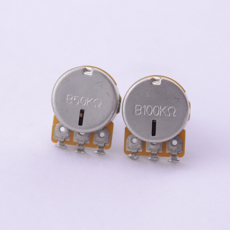 【Made In Korea】 1 Stuk B50K/B100K Balans Potentiometer (Pot) Met Center Detent Voor Elektrische Bas