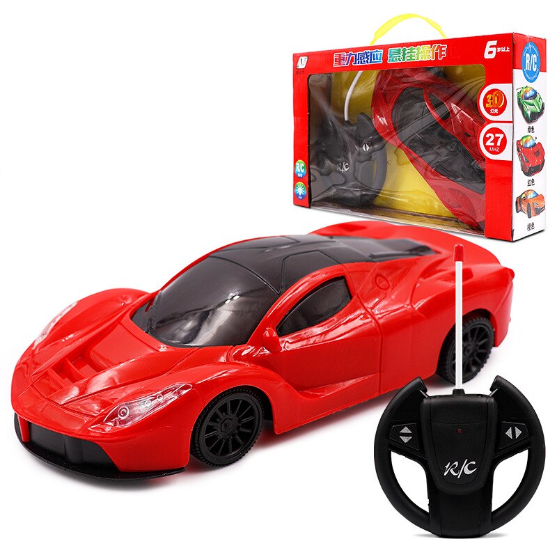 Neue Kinder der Vier-weg Fernbedienung Sport Auto Drift Auto Bugatti Fernbedienung Auto Modell Spielzeug: 4 Ferrari red