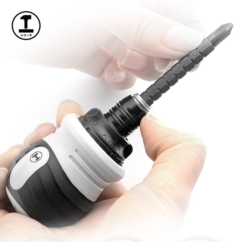 GREENER Dual Purpose Screwdriver Short Shank Cross Straight Slot Bits Screwdriver Tools Set Chrome Vanadium Steel Repairing Tool