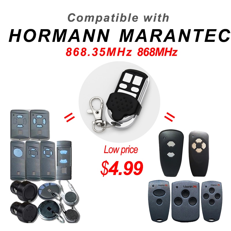 Hormann 868 mhz fjernbetjening garageport gate klon til hormann hse 2 868 hse 4 868 marantec 868 gate døråbner duplikator
