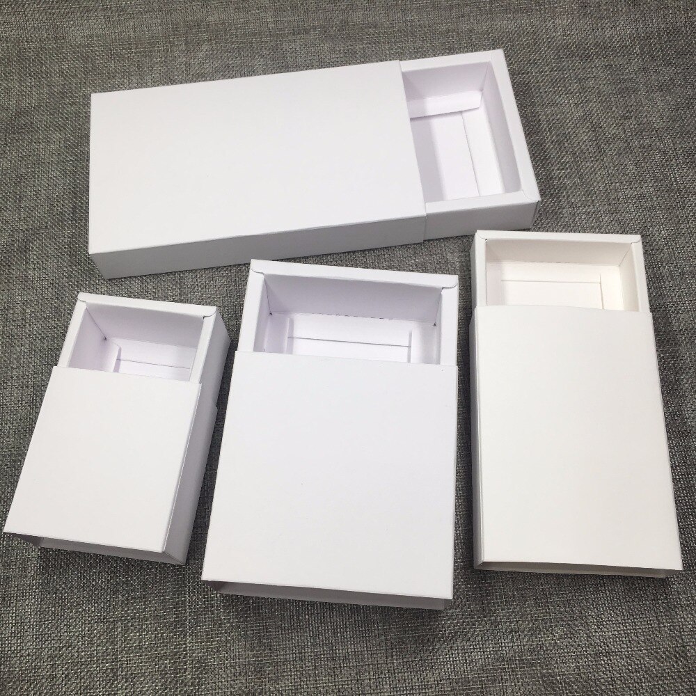 24 Uds caja de papel Kraft cajas DIY en blanco Cajas de para \ jabón hecho a mano \ artesanía \ joyería \ Macarons \ dulces cajas de embalaje cajas de tamaño a 4