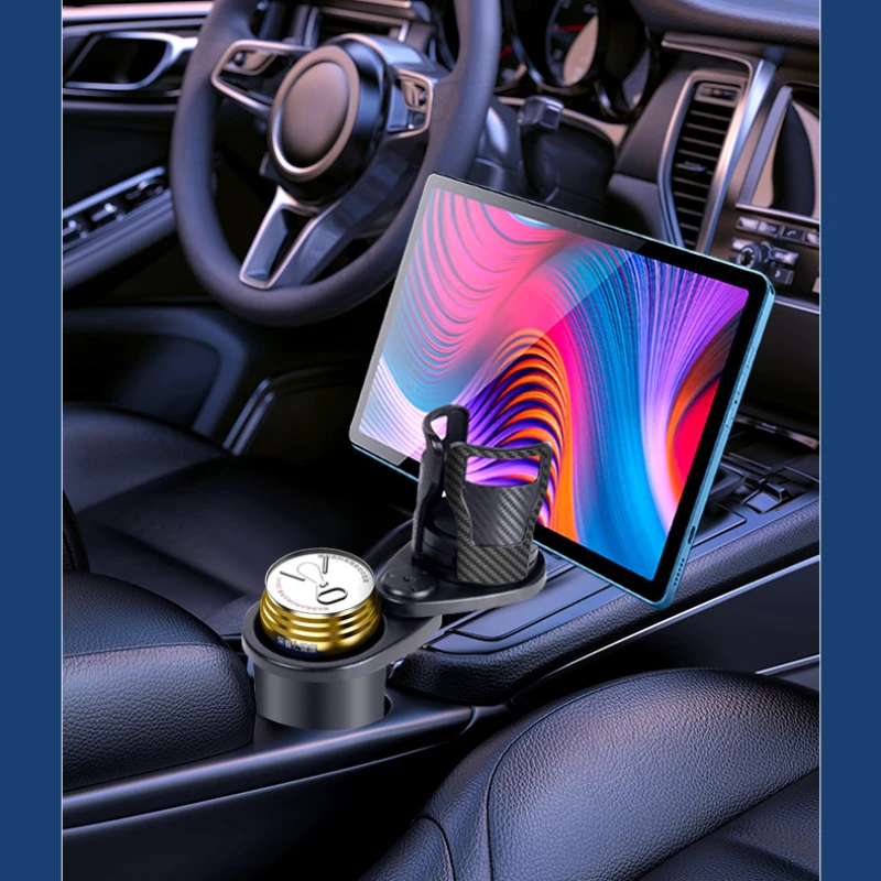 Bekerhouder Voor Auto 'S Multifunctioneel Verstelbaar Roterend 2-In-1 Voertuig Bekerhouder Expander Bekerhouder Auto Interieuraccessoires