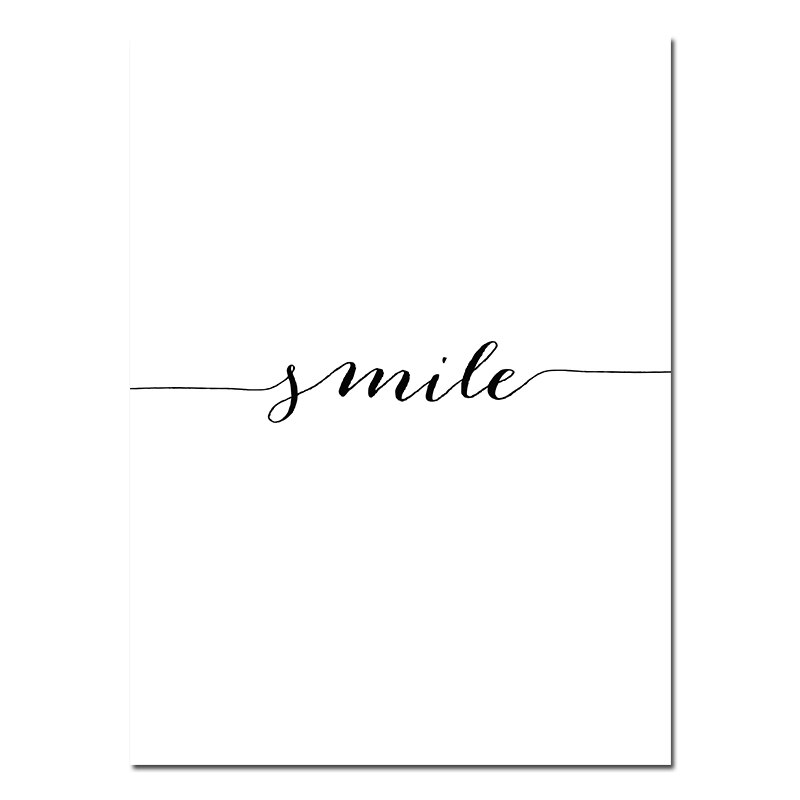 Liefde Glimlach Droom Zoete Quotes Canvas Poster En Prints Schilderen Wall Art Nordic Stijl Decoratieve Picture Thuis Slaapkamer Decor: 15X20CM / 02