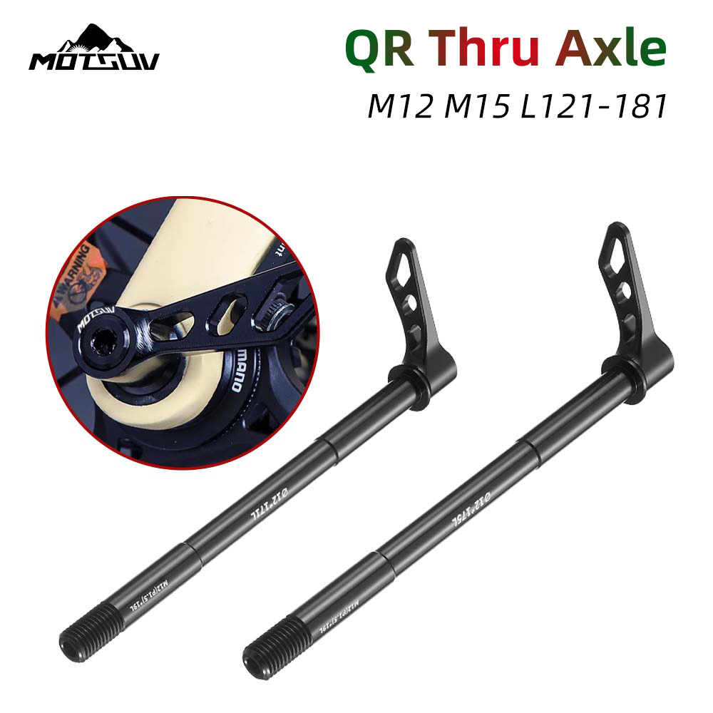 MOTSUV MTB Schnellspanner Steckachse Rennrad Vorderradgabel Welle Spieße Hinterradnabe Steckachse 12x128/162 12x171/175/177 Fahrradachse