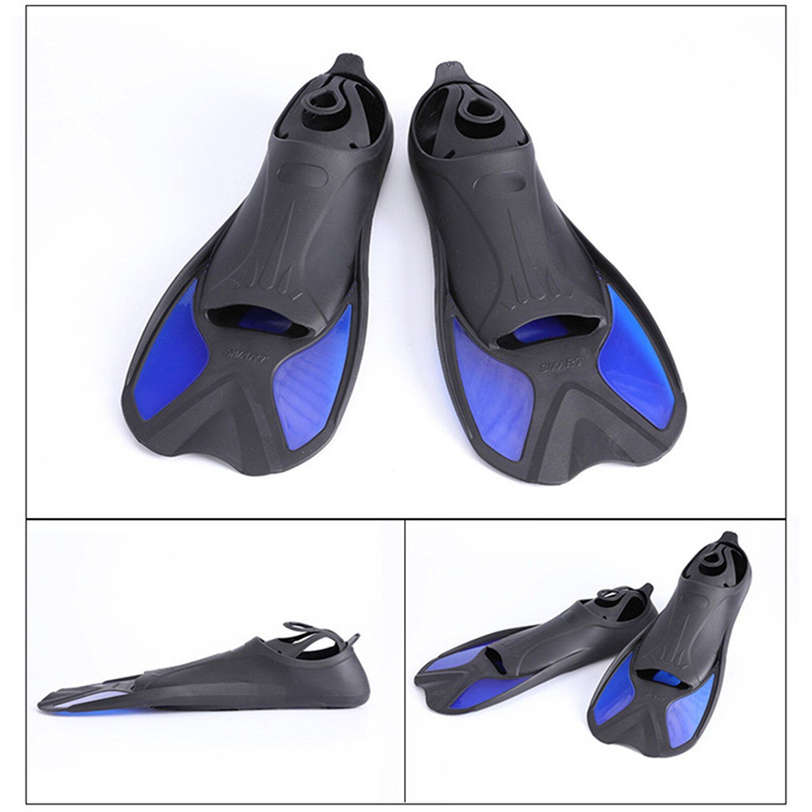 Swim Fins Snorkeling Fins Scuba Diving Flippers Portable Nonslip Diving Fins Beginner Water Sports Equipment For Adults Kids