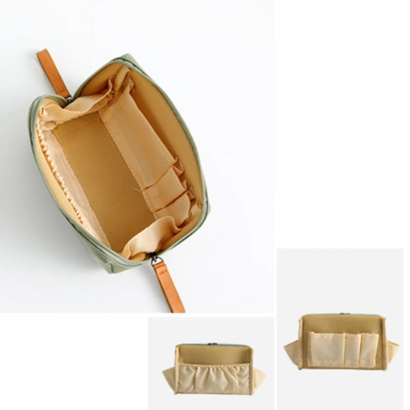 1pc grønne/rosa/blå små sminkepunger til vesken bærbar vanntett kosmetikkveske leppestiftveske reisesminkeveske for jenter og kvinner