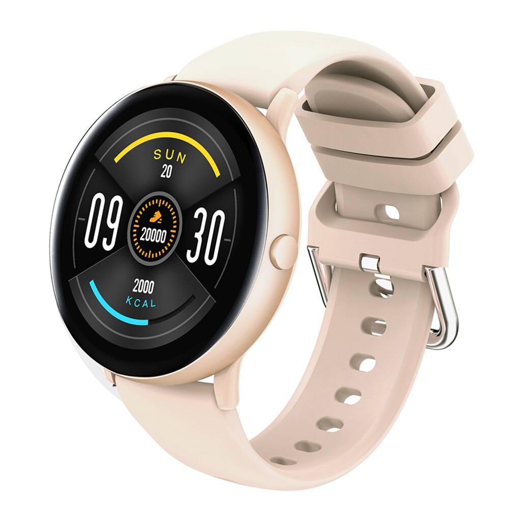 LEMFO Smartwatch Women - 1.09" Screen - Body Temp & Heart Rate Monitor - For Android/iOS - Multi Language: Gold