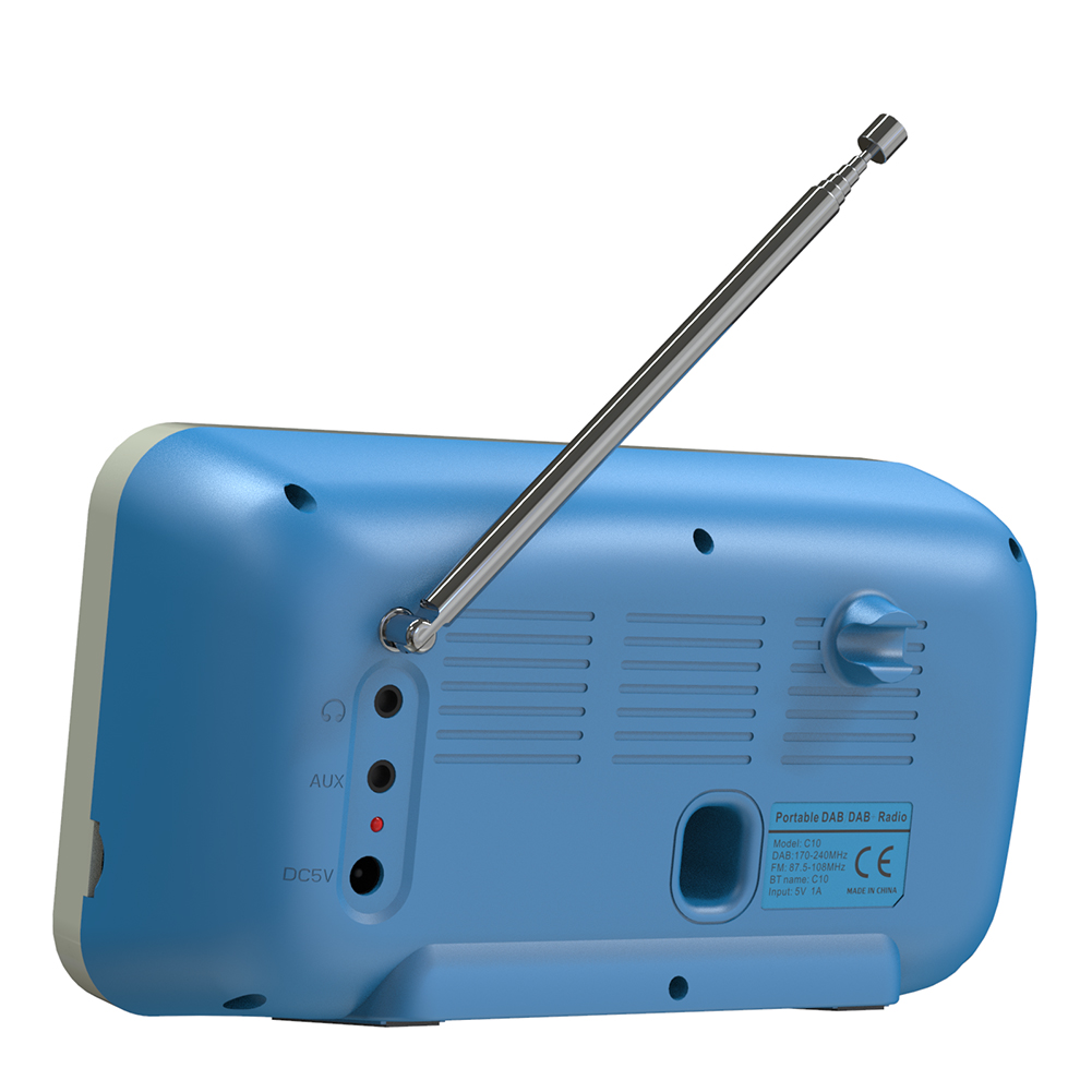 Radio despertador DAB DAB + FM, Radio compatible con Bluetooth para tarjeta TF, reproductor de MP3, equipo de Audio