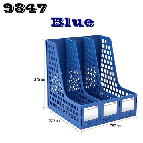 Delikatessen 78981 kunststoff Dokument Kasten mit stift Stand HÜFTEN datei korb datei tablett dokumente Verwaltung blau schwarz grau farben Optional: 9847-Blau