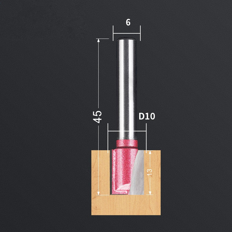 1PCS-Cleaning bodem Graveren Bit, CNC hout vhm frees, tungsten staal hout tool, houtbewerking router bit, MDF: QDD610