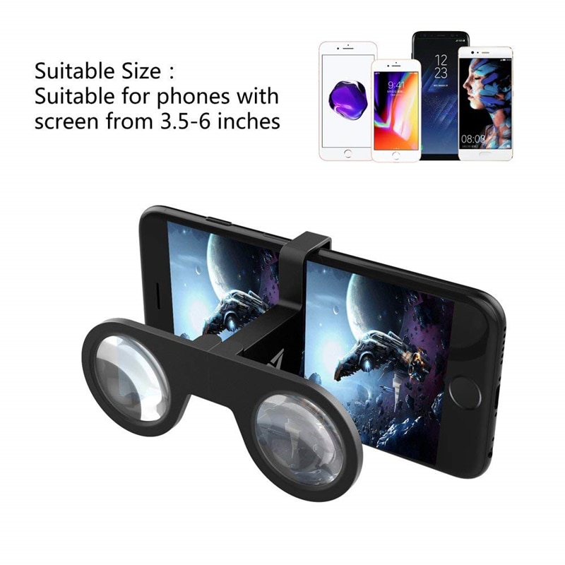 Mini Foldable 3D Virtual Reality VR Glasses for Samsung Galaxy S8 S9 Plus Xiaomi Smartphone 3d Movies 3 D Glass Lens Vrbox Box