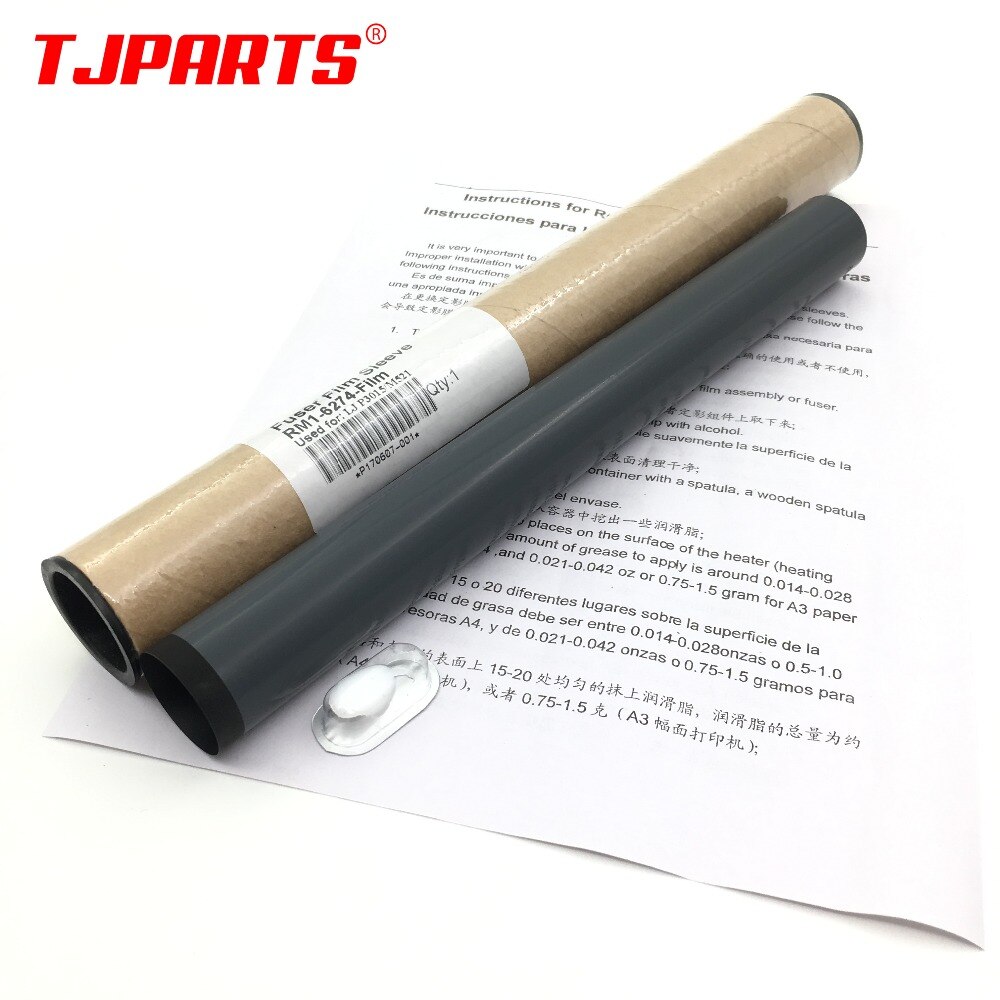 Película japonesa para fusor de tinta 1 peça, compatível com hp m501 m506 m527 m520 m525 p3015 p3015d p3010 p3011 p3016 p3018