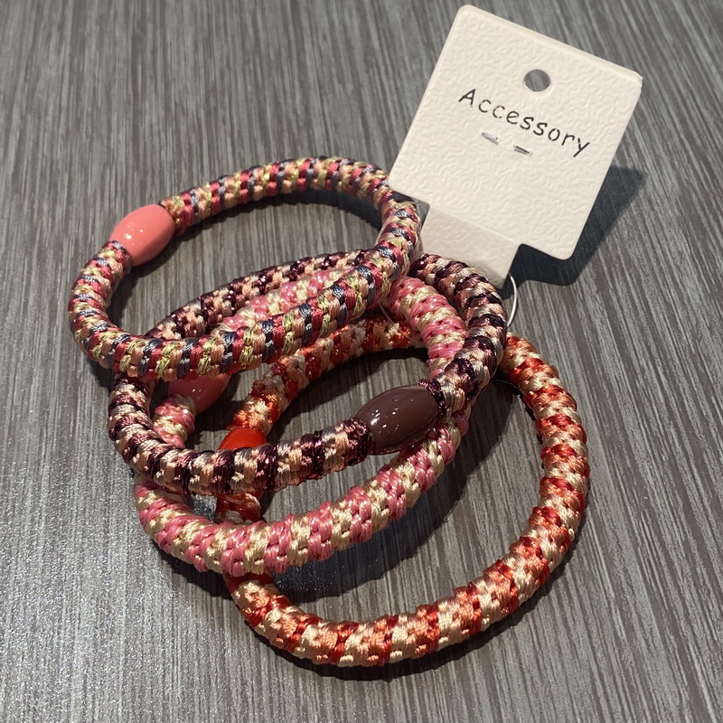 4 stks/set Vrouwen Hoge Elastiek haar elastiekjes Weave Rubberen Bandjes Voor Armbanden dames elastieken haarelastiek knekki haar elastiek Mode knekkies haar elastiek haarelastiekjes dames: Rood