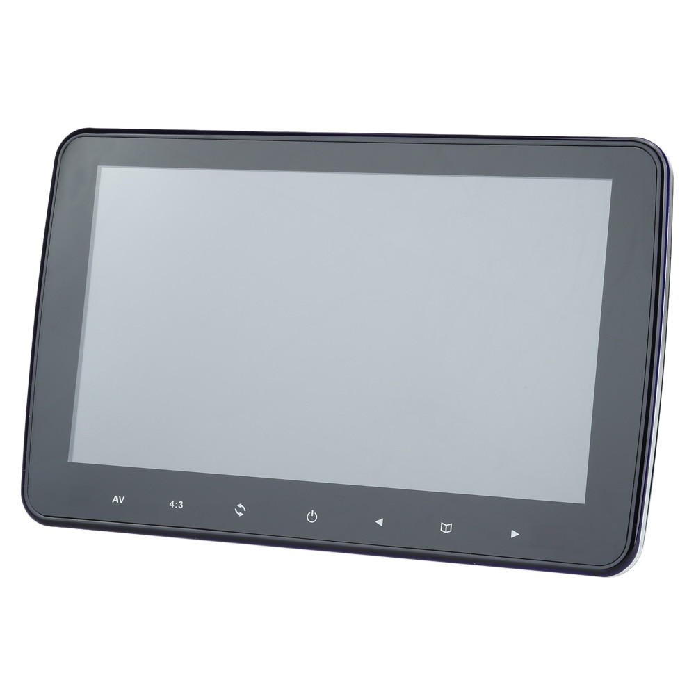 10 "universal automobiles monitor 7w 1024*600 hd digital lcd skærm bil nakkestøtte monitor med fjernbetjening
