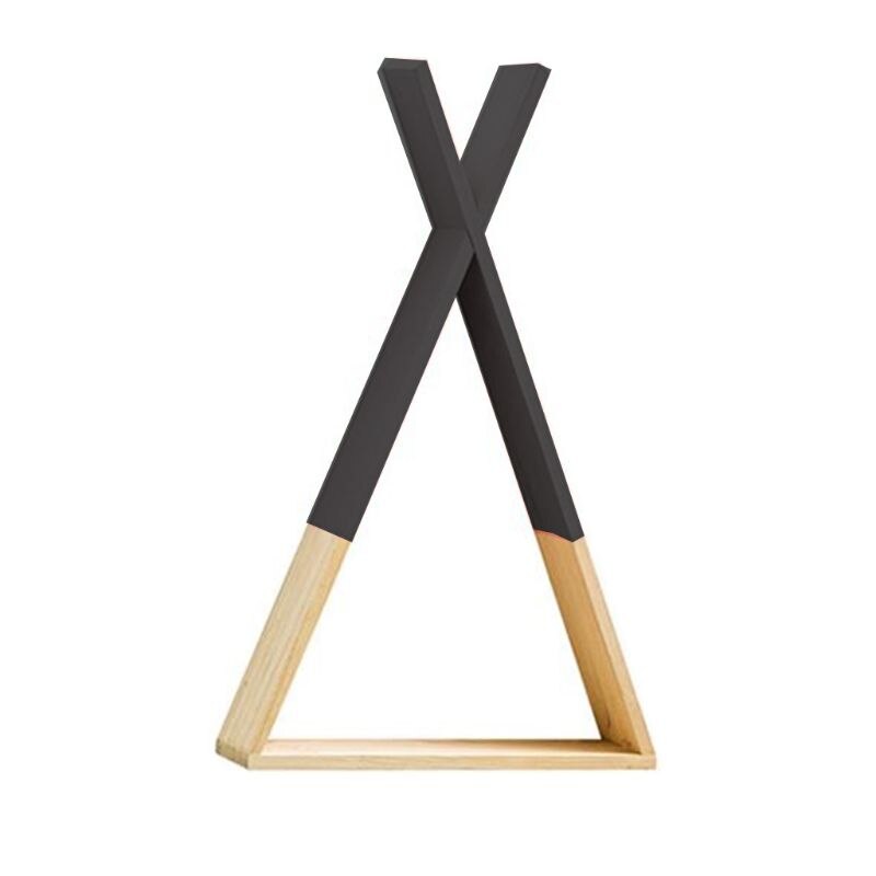 Nordic Stijl Baby Houten Driehoek Plank Mooie Muur Opknoping Trigon Opslag Boek Plank Thuis Kids Babykamer Diy Decor: BK